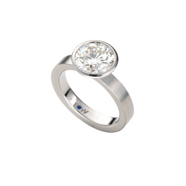         Weißgold, Ringe, Schmuckwerk Alpen Solitärring