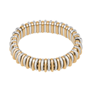         Gelbgold &amp; Weißgold, Armschmuck, FOPE Panorama Flex'it Armband