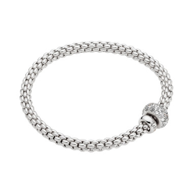         Weißgold, Armschmuck, FOPE Eka Flex'it Armband mit Diamantpavé