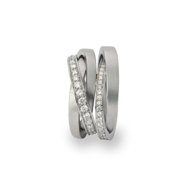 Ringe, Weißgold, Schmuckwerk Saturn Ring