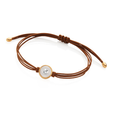 Armschmuck, Textil, Schmuckwerk Textilband Glasklar 