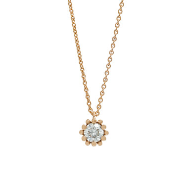 Halsschmuck, Rotgold, Schmuckwerk Alpen Anhänger mit Halskette