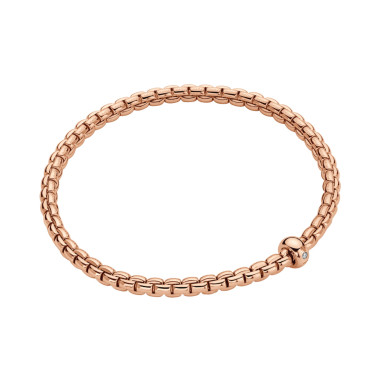 Armschmuck, Roségold, FOPE Eka Flex'it Armband mit weißen Brillanten