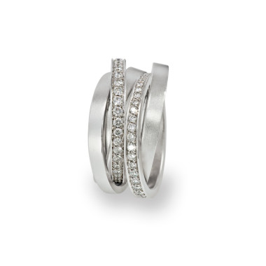         Weißgold, Ringe, Schmuckwerk Saturn Ring