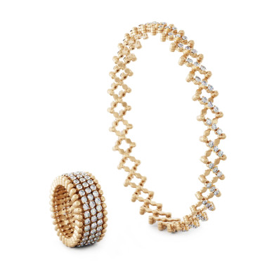         Roségold, Ringe, Serafino Consoli Serafino Multi-Size Ring und Armreif