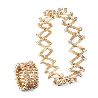         Roségold, Ringe, Serafino Consoli Serafino Multi-Size Ring und Armreif