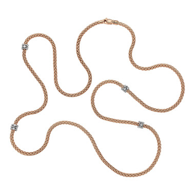 Halsschmuck, Weißgold, FOPE Prima Collier