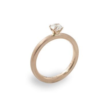         Rotgold, Ringe, Schmuckwerk Alpen Solitärring