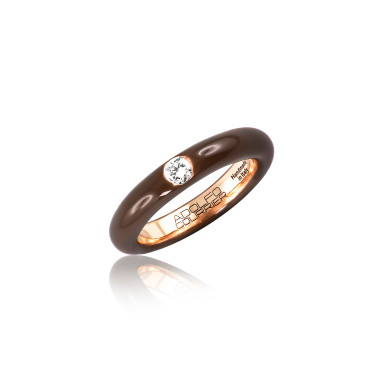 Ringe, Roségold, Adolfo Courrier Cioccolato Ring
