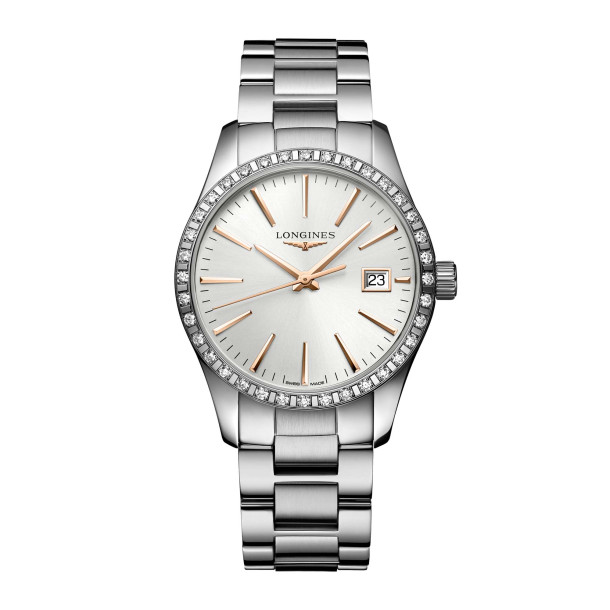         Damenuhr, Quarzwerk, Longines CONQUEST CLASSIC