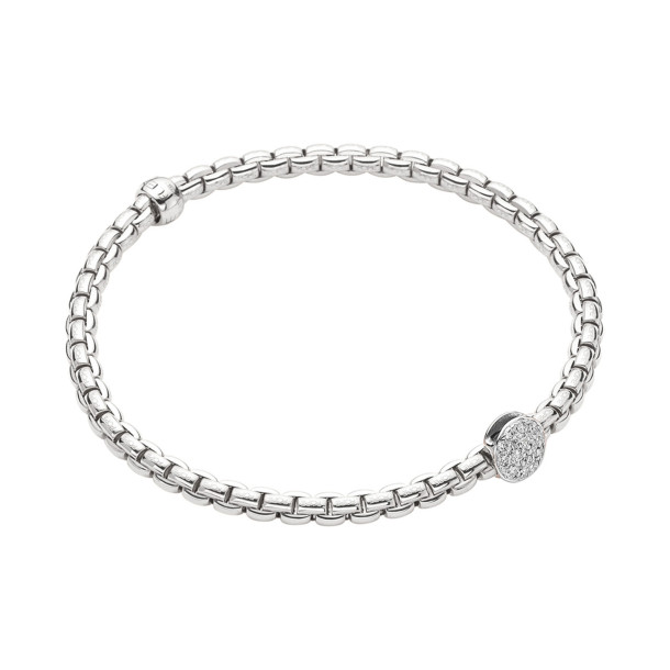         Weißgold, Armschmuck, FOPE Eka Flex'it Armband mit Diamantpavé