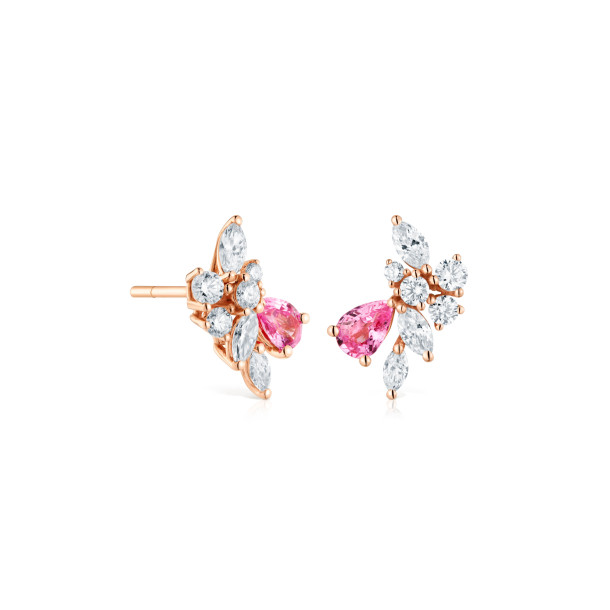         Roségold, Ohrringe, Cervera Barcelona Bouquet Ohrstecker