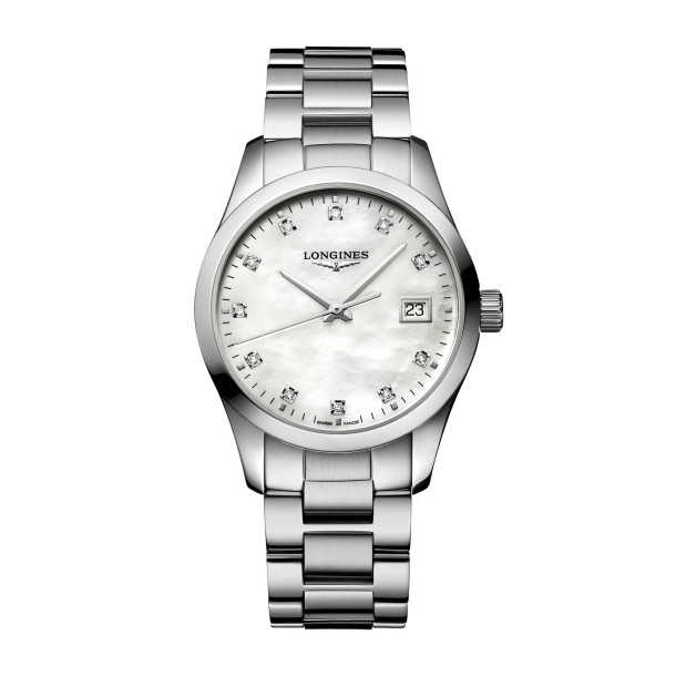         Damenuhr, Quarzwerk, Longines CONQUEST CLASSIC