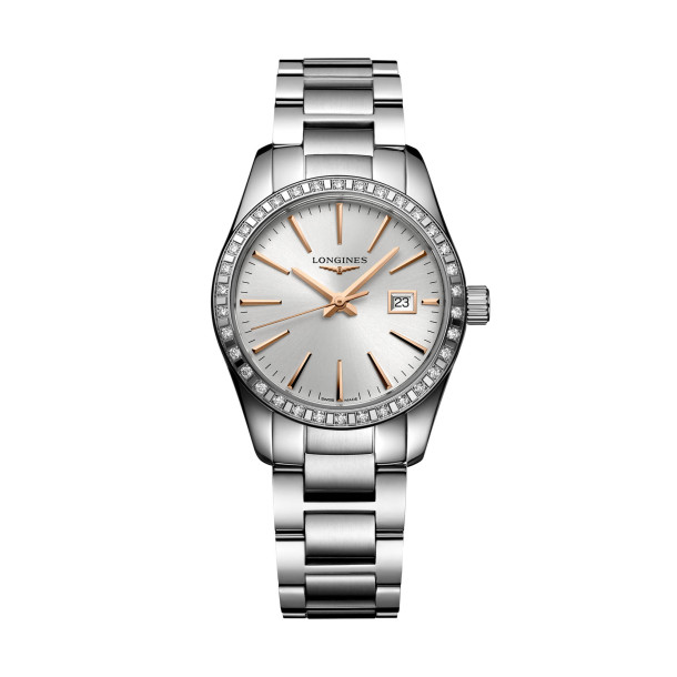         Damenuhr, Quarzwerk, Longines CONQUEST CLASSIC