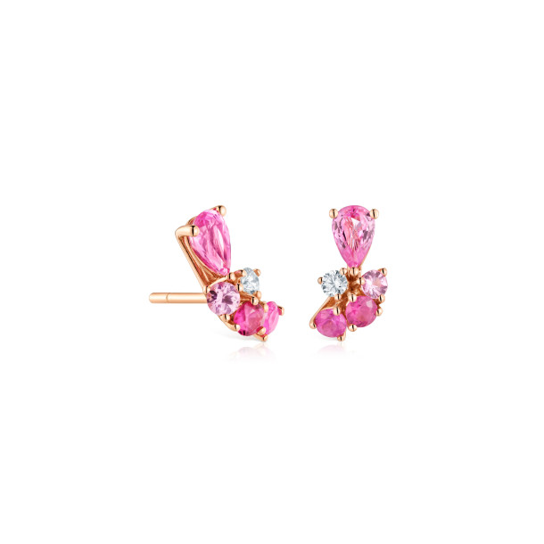         Roségold, Ohrringe, Cervera Barcelona Bouquet Ohrstecker