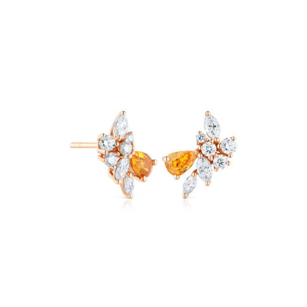         Roségold, Ohrringe, Cervera Barcelona Bouquet Ohrstecker