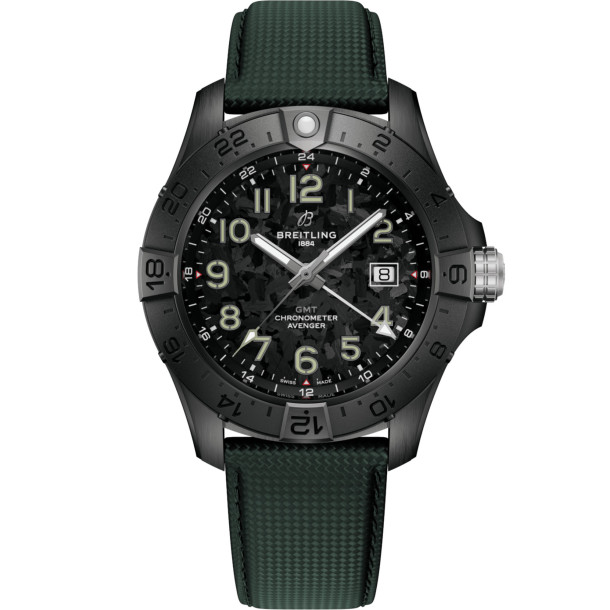         Herrenuhr, Automatik, Breitling Avenger Automatic GMT 44 Night Mission