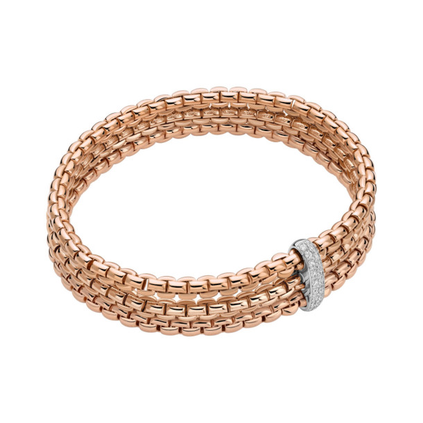         Roségold, Armschmuck, FOPE Eka Flex'it Armband mit Diamantpavé
