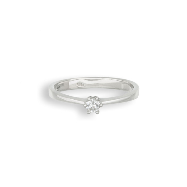         Weißgold, Ringe, Juwelier Lenhardt Solitärring