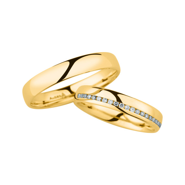         Gelbgold, Ringe, Christian Bauer Trauring-Set