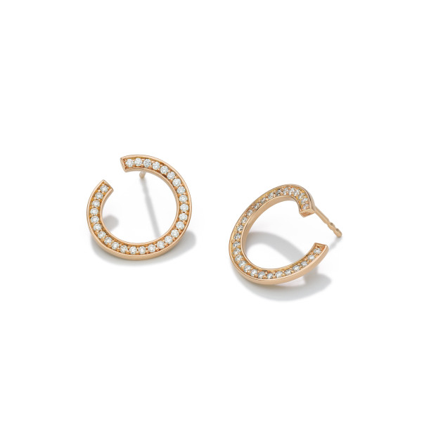         Rotgold, Ohrringe, Schmuckwerk Saturn Ohrstecker
